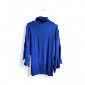 Vertigo Paris Royal Blue Cowl Neck Tunic Sweater Women’s Size Large NWT